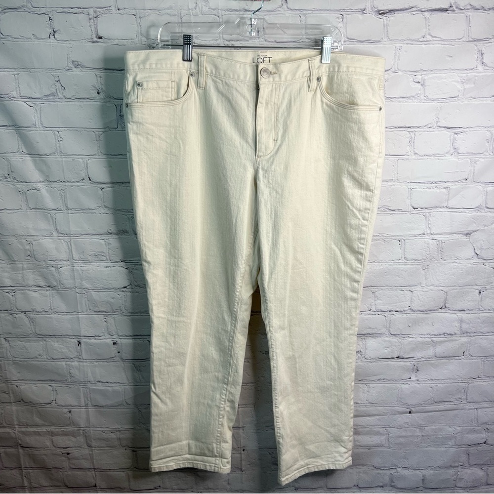 Ann Taylor Loft Boyfriend Cropped Jeans 16